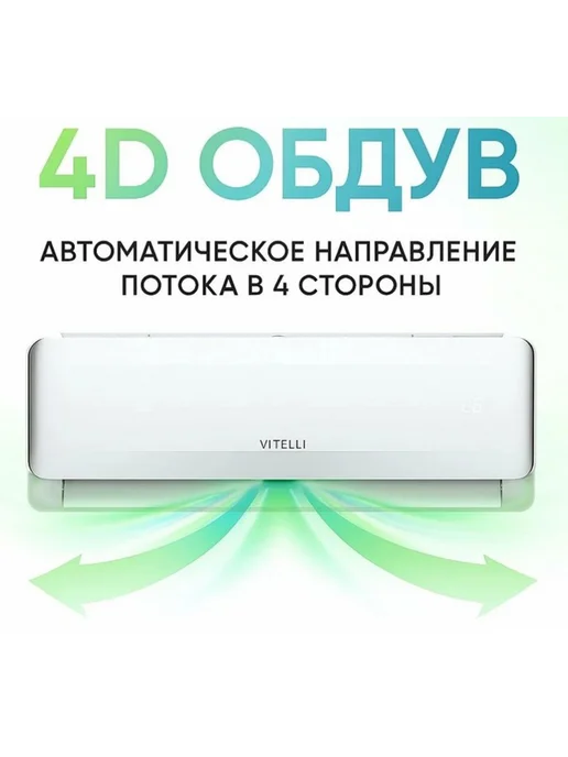 VITELLI Кондиционер сплит-система VSL-24I, белый, фото 4