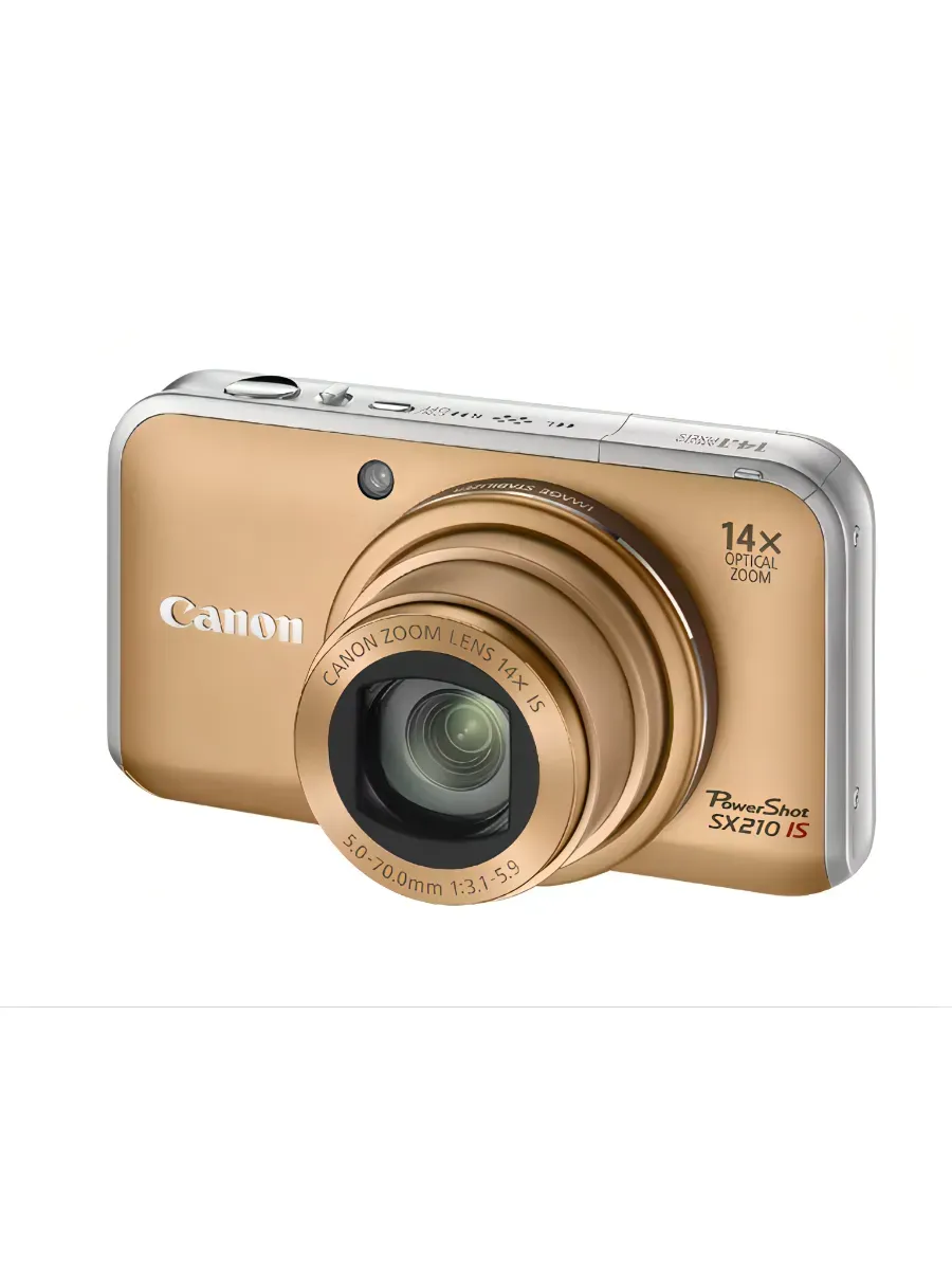 Фотоаппарат Canon PowerShot SX210 IS, золотистый