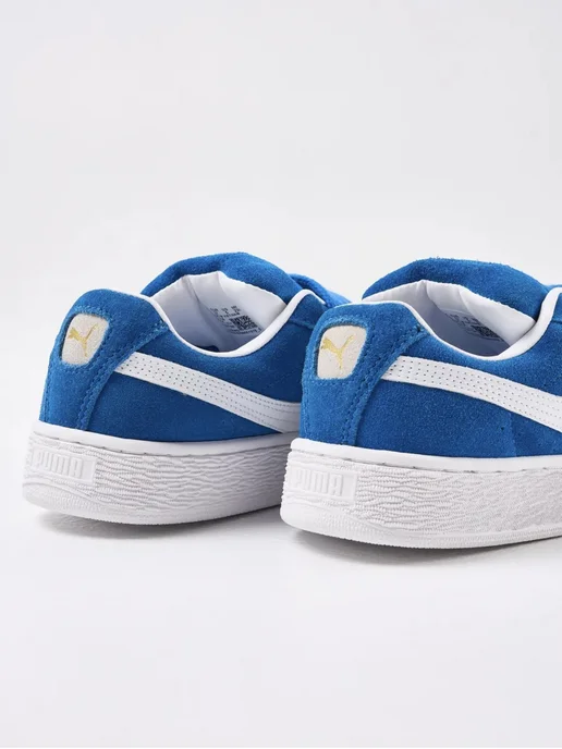 Footstep Кроссовки замшевые летние PUMA Suede XL низкие, синий, фото 3