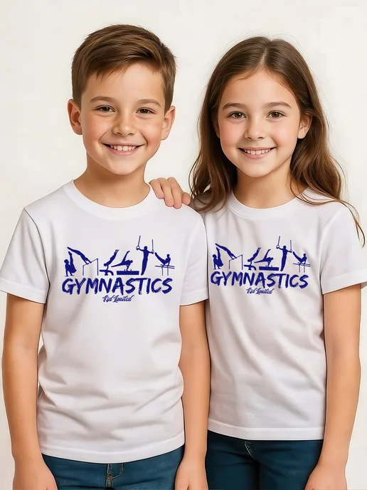 KID Limited Футболка детская художественная гимнастика, белый, фото 3