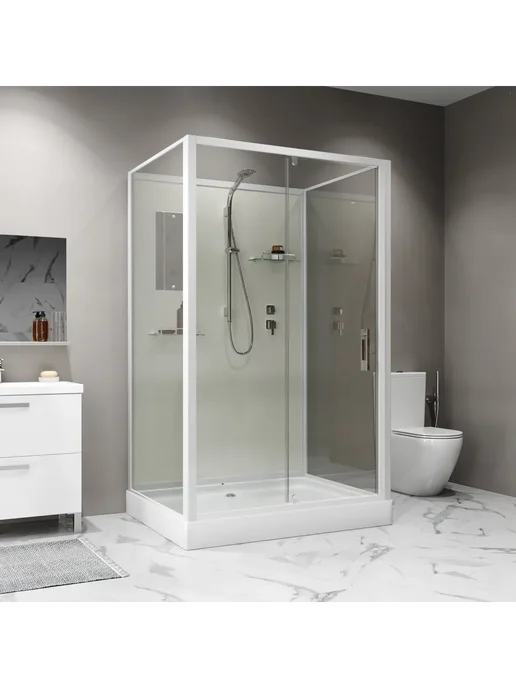 NIAGARA Душевая кабина Standart ST100 80 15Q BK (100х80х200), 80x200, фото 3