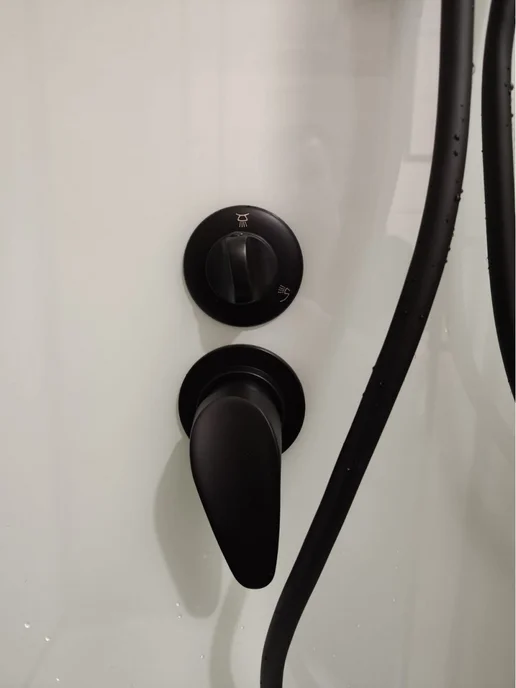 FRANK Душевая кабина F412 1 L Black без крыши, 1 л, фото 6