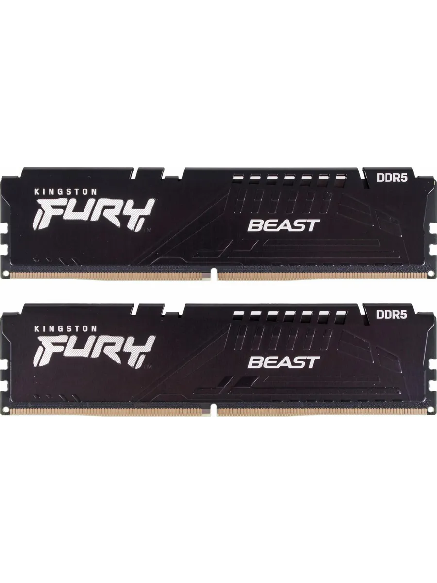 Kingston Оперативная память FURY Beast Black, DDR5-5200, 32 ГБ