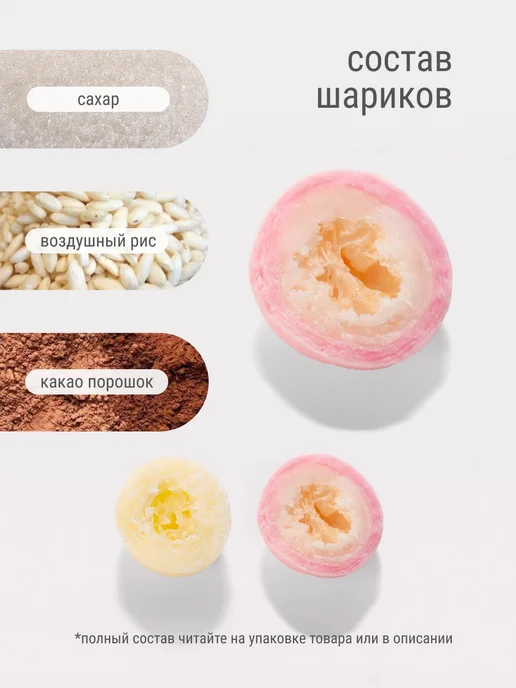 Украшения для торта посыпка кондитерская шарики мягкие, белый, фото 3