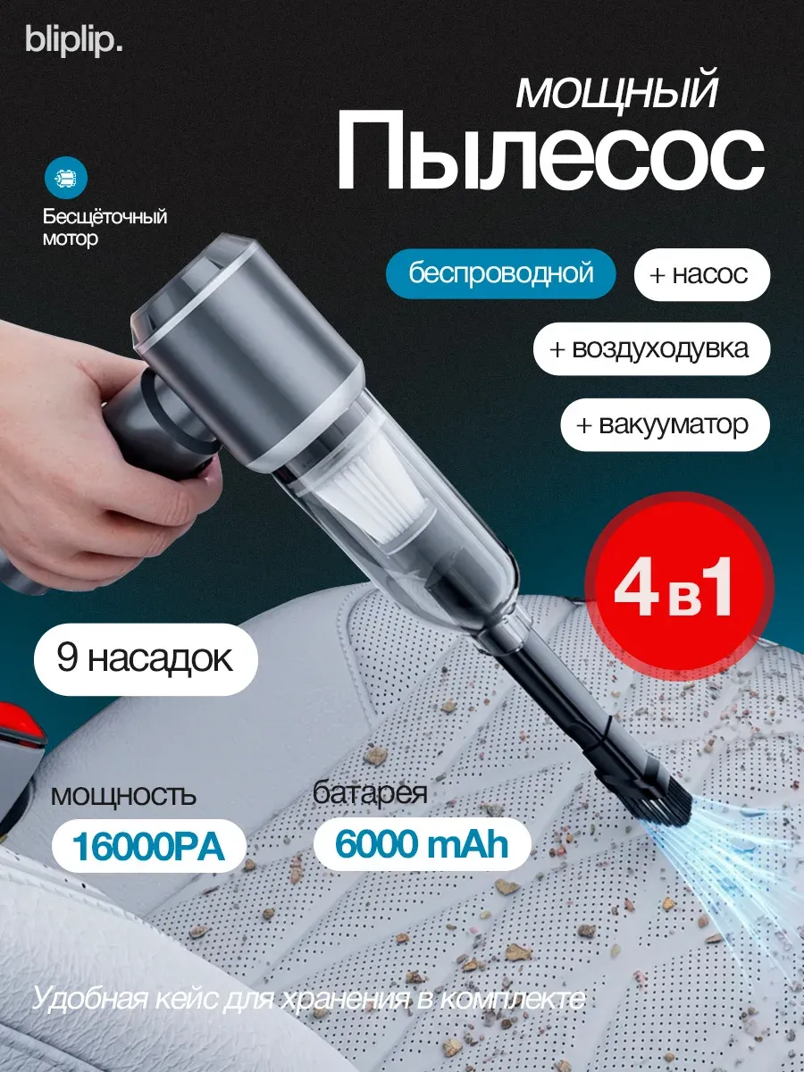 Пылесос для автомобиля беспроводной мощный