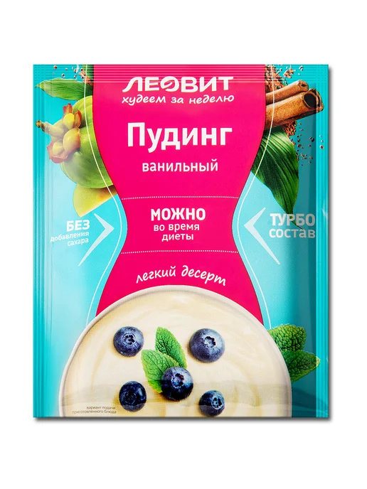 ЛЕОВИТ Смесь сухая пудинг «Ванильный», пакет 40 г, 40 г, фото 2