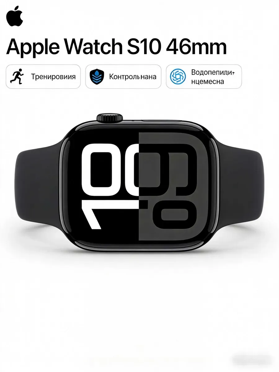 Apple S10 46mm чёрный серия 10
