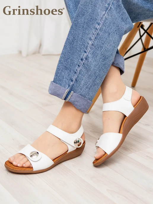 Grinshoes Босоножки летние, белый, фото 7