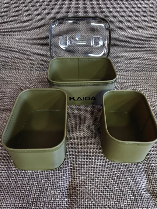 Kaida Набор ПВХ ведер Каида EV32-27, прямоугольные, 3шт, 3 шт, фото 6