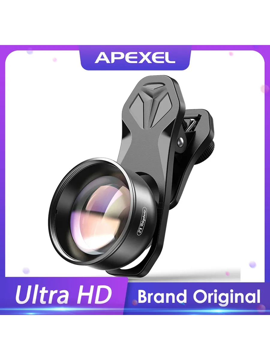 APEXEL HD 2x телеобъектив для портретной фотосъемки, професс