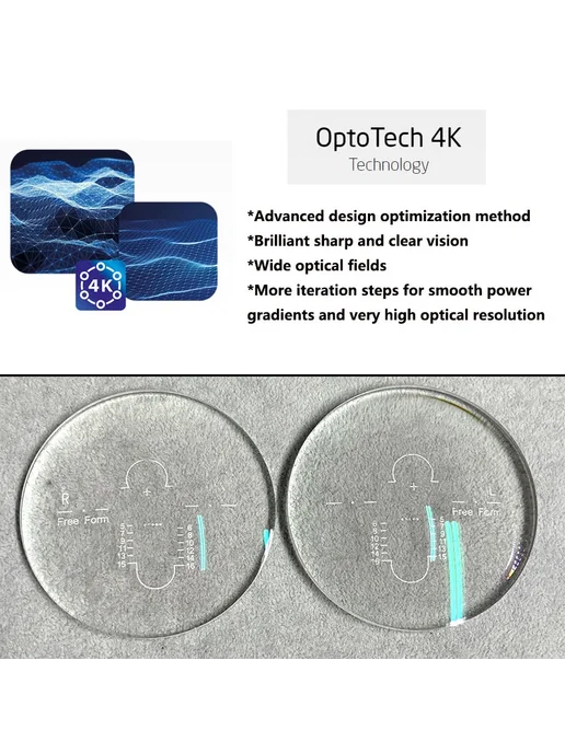 OOBRANDOO Прогрессивные фотохромные линзы OptoTech 1.60, вариант, фото 2