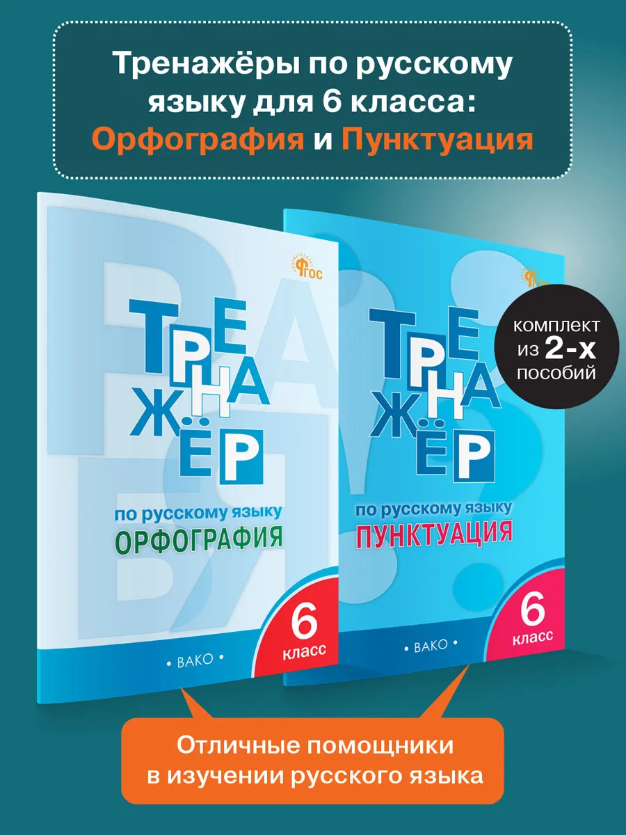 Тренажёры русский язык 6 класс Орфография и Пунктуация
