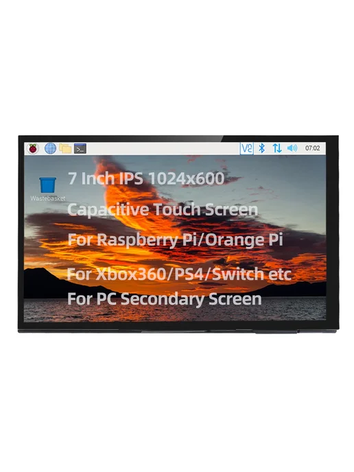 SHCHV 7" IPS сенсорный экран с колонками для Raspberry Pi, вариант, фото 3