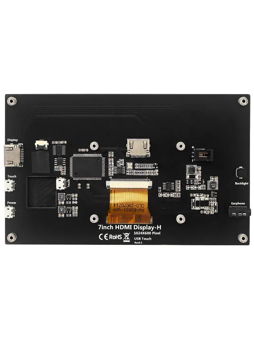 SHCHV 7" IPS сенсорный экран с колонками для Raspberry Pi, вариант, фото 4