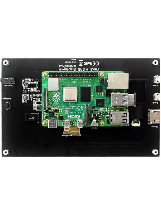 SHCHV 7" IPS сенсорный экран с колонками для Raspberry Pi, вариант, фото 6