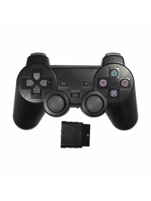 OZKVVM Беспроводной геймпад для PS2 фиолетовый, прозрачный, фиолетовый, фото 5
