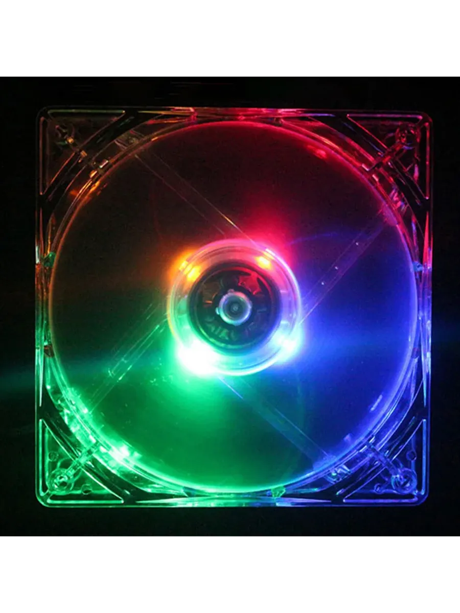 Вентилятор охлаждения OULLX 8 см, 12V, Colored lights