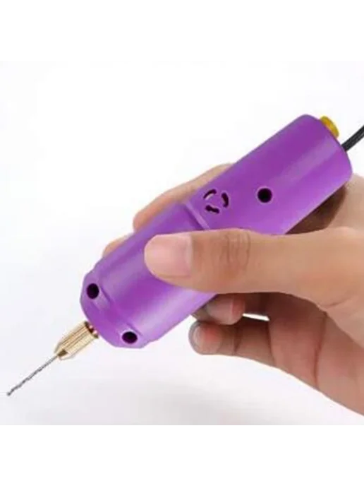 JAVRICK Мини электродрель USB 5В, фиолетовый, фото 2