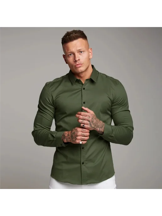 Muscleguys Мужская спортивная рубашка полиэстер, вариант