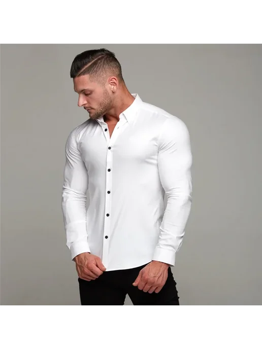 Muscleguys Мужская спортивная рубашка полиэстер, вариант, фото 3