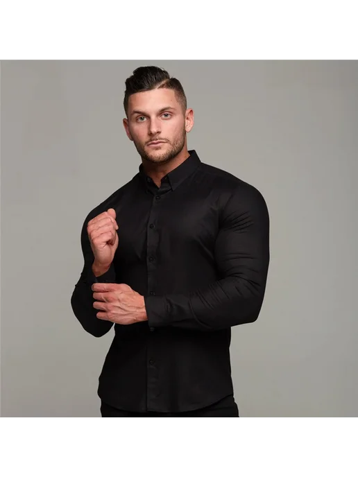 Muscleguys Мужская спортивная рубашка полиэстер, вариант, фото 6