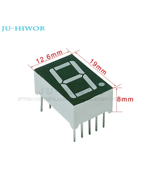 JU-HIWOR 10 шт. Зеленый светодиодный дисплей 5161AGG-BGG 0.5, 10 шт, фото 3