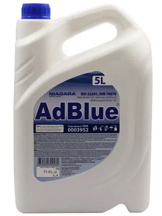 Нет бренда Жидкость AdBlue 5 кг для SCR Евро 4,5,6, 5 кг