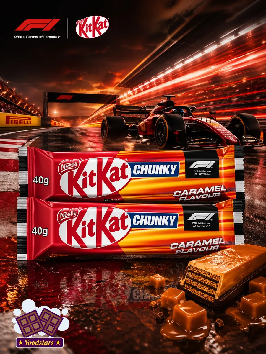 Шоколадные батончики КитКат Caramel Формула 1 40 г х 2шт