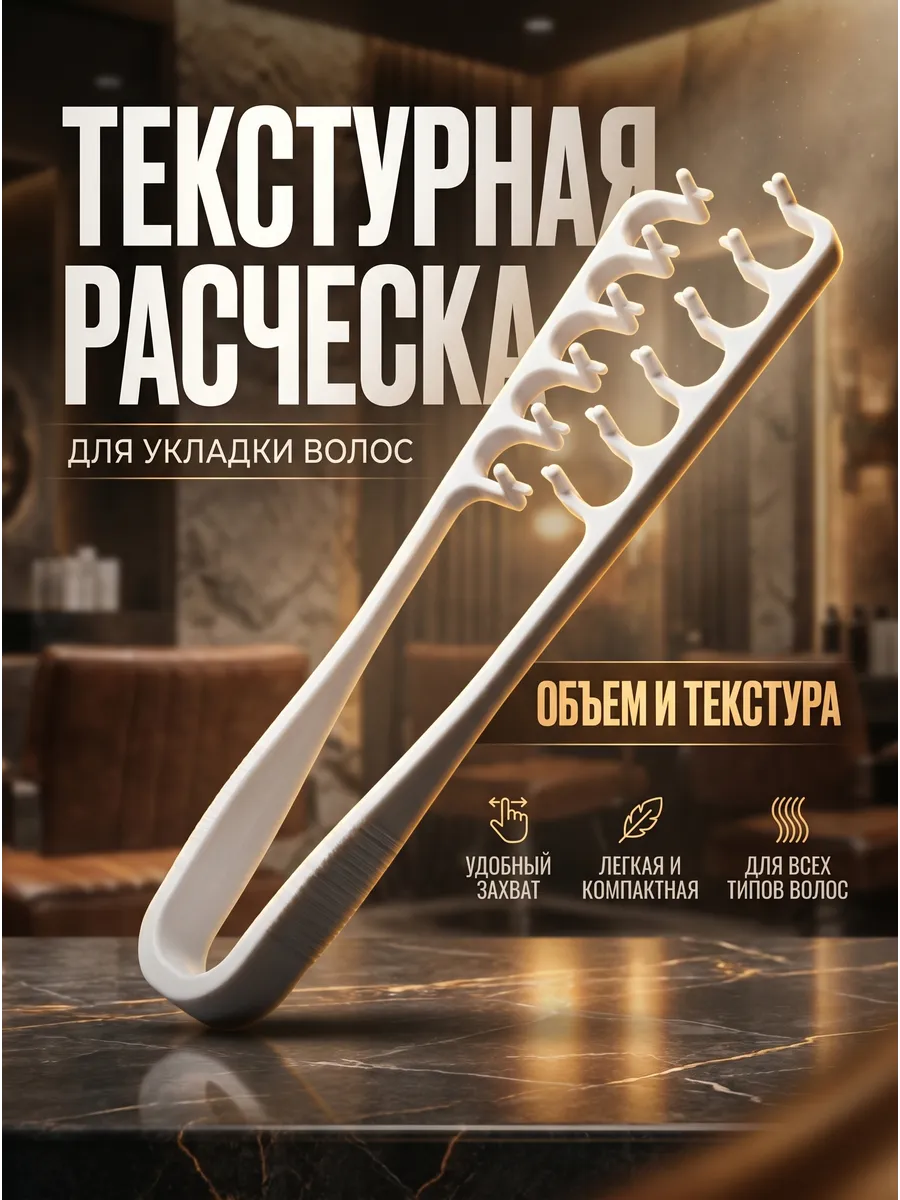 Текстурная расческа для укладки волос