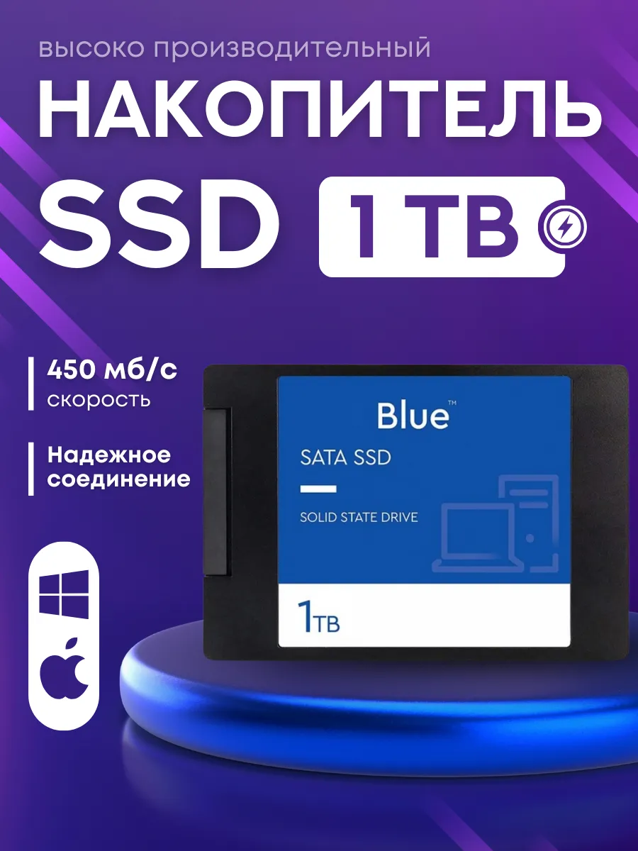 SSD 1TB для ПК и ноутбука