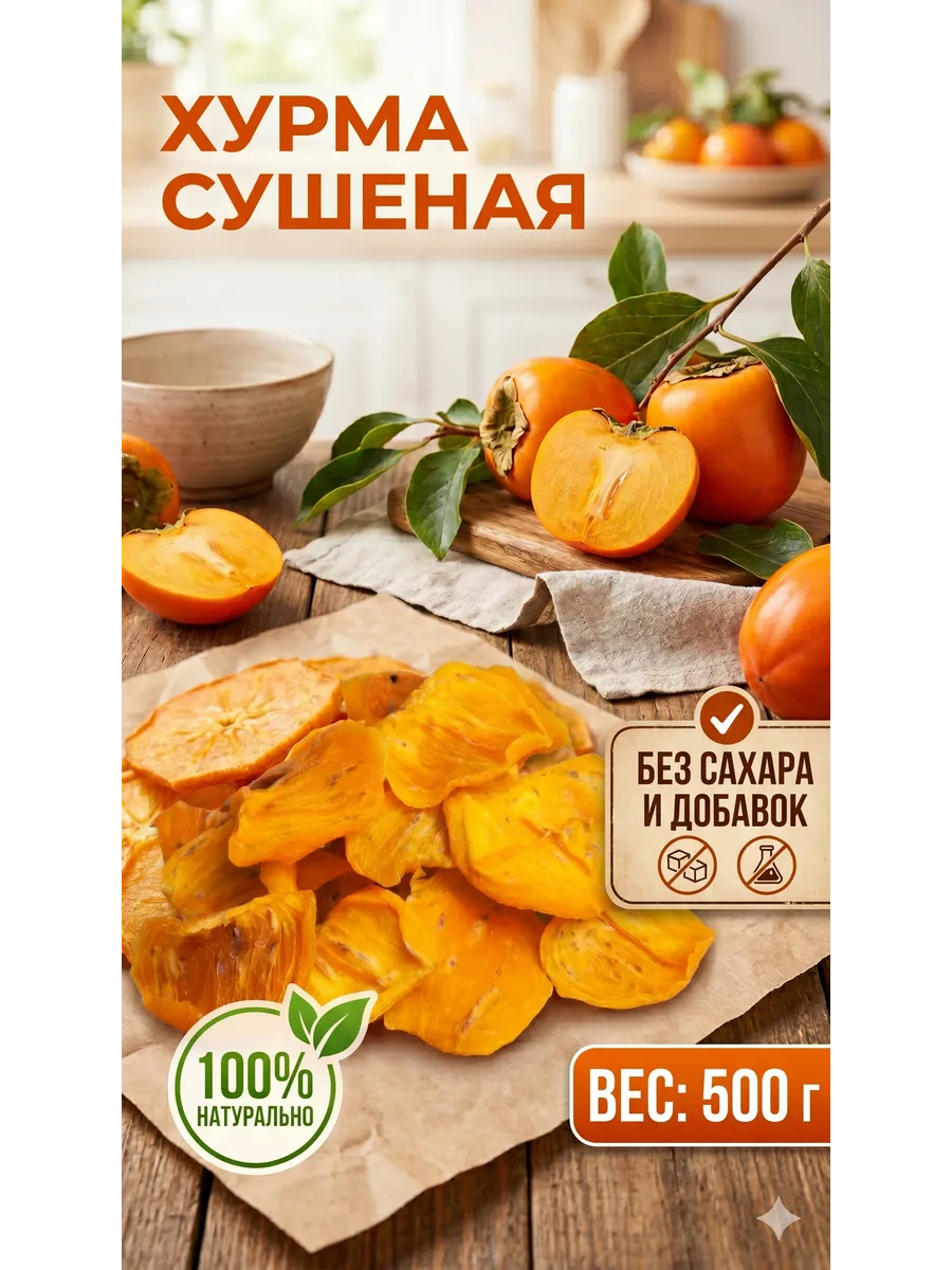 Хурма сушеная 500гр