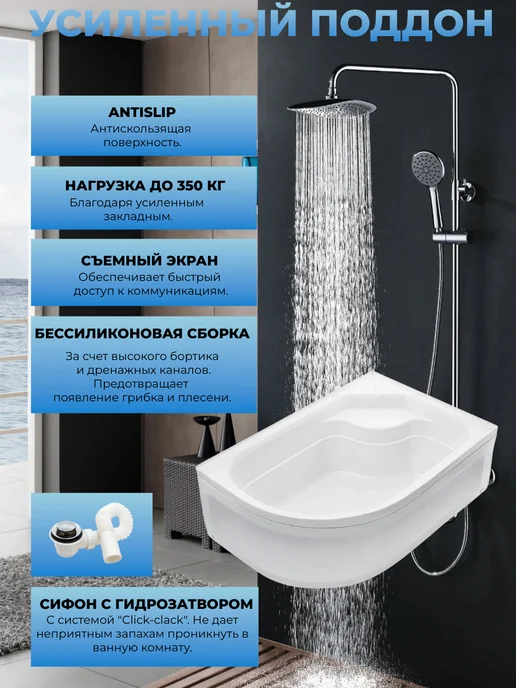 river Душевая кабина Dunay 120 90 24 МТ L с крышей, вариант, фото 3