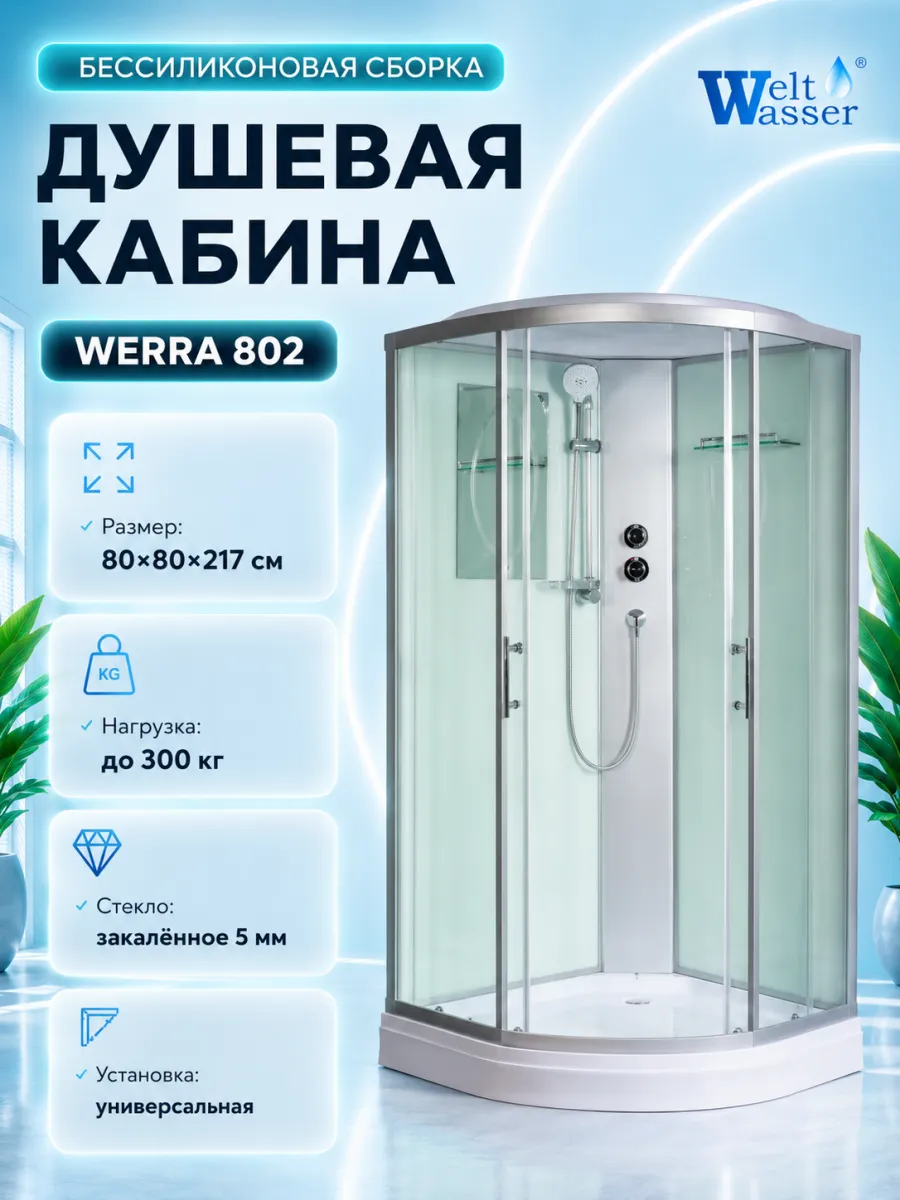 Душевая кабина WERRA 802 С крышей