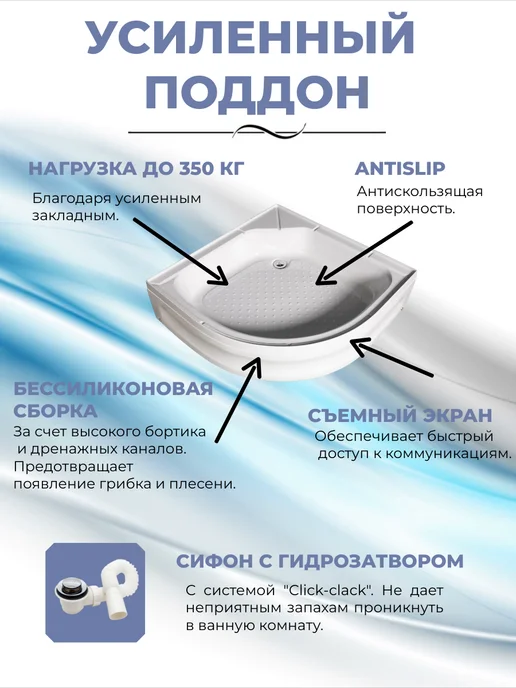 river NARA LIGHT Б К XL 90 24 MT Душевая кабина с поддоном, вариант, фото 4